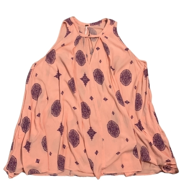 Free People Tree Swing Sleeveless Mini Tunic Dress Boho - Picture 4 of 7